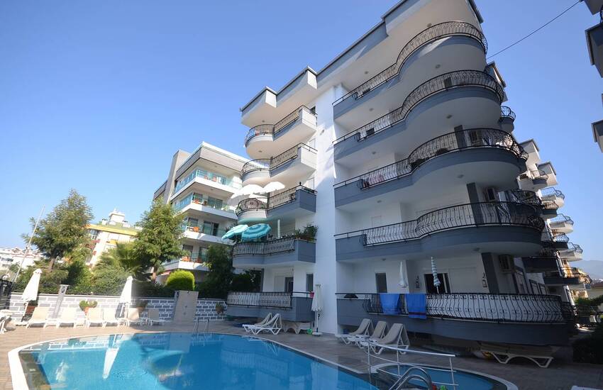 Apartment in Begonvil Complex with Pool in Alanya Oba
