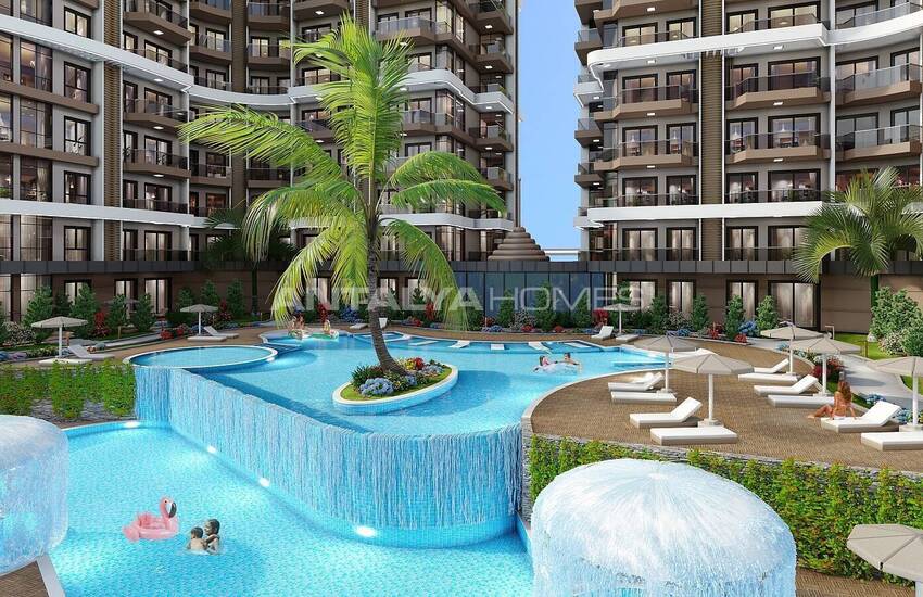 Immobiliers Ultra-luxueux Avec Riches Installations À Alanya