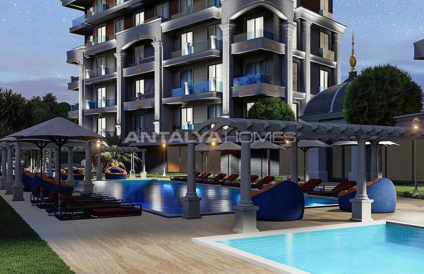 Lägenheter I Ett Komplex Med Rikliga Aktiviteter I Alanya 5