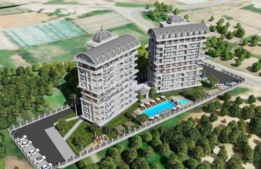 Lägenheter I Ett Komplex Med Rikliga Aktiviteter I Alanya 1