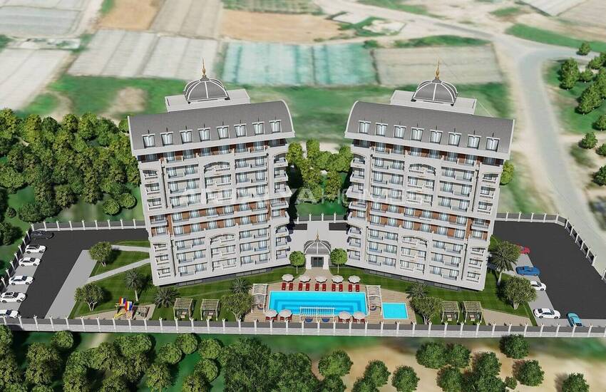 Lägenheter I Ett Komplex Med Rikliga Aktiviteter I Alanya 2