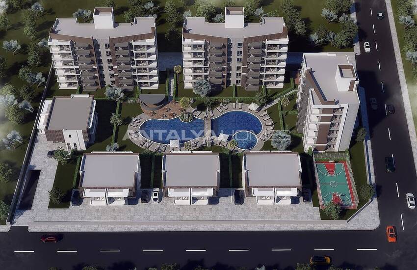 آپارتمان های مقرون به صرفه در یک مجتمع لوکس با استخر در آکسو، آنتالیا 4