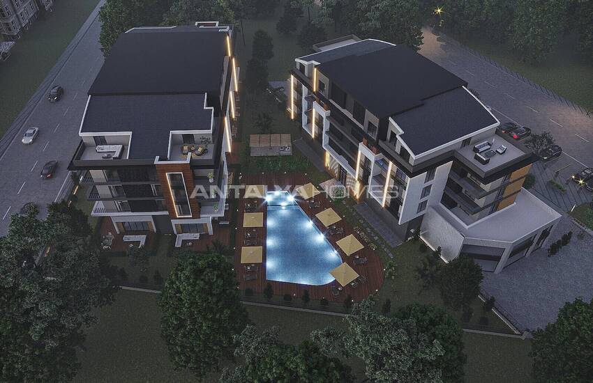 Apartments in Vista Premium Project with Security in Konyaalti 11