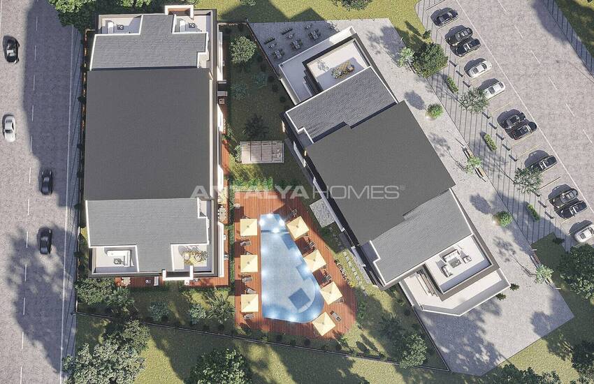 Apartments in Vista Premium Project with Security in Konyaalti 13