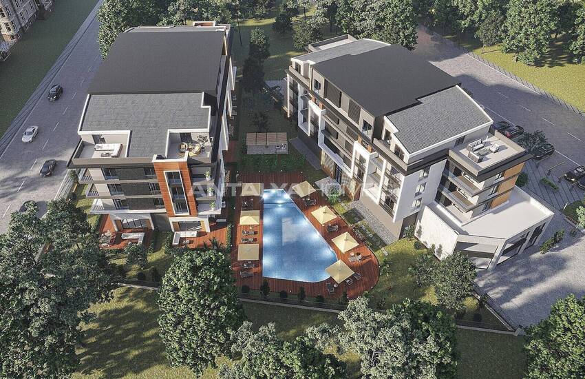 Apartments in Vista Premium Project with Security in Konyaalti 3