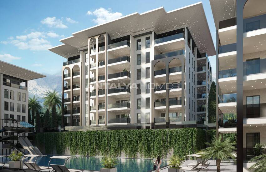 Nature View Apartments in a Luxury Complex in Kargicak Alanya