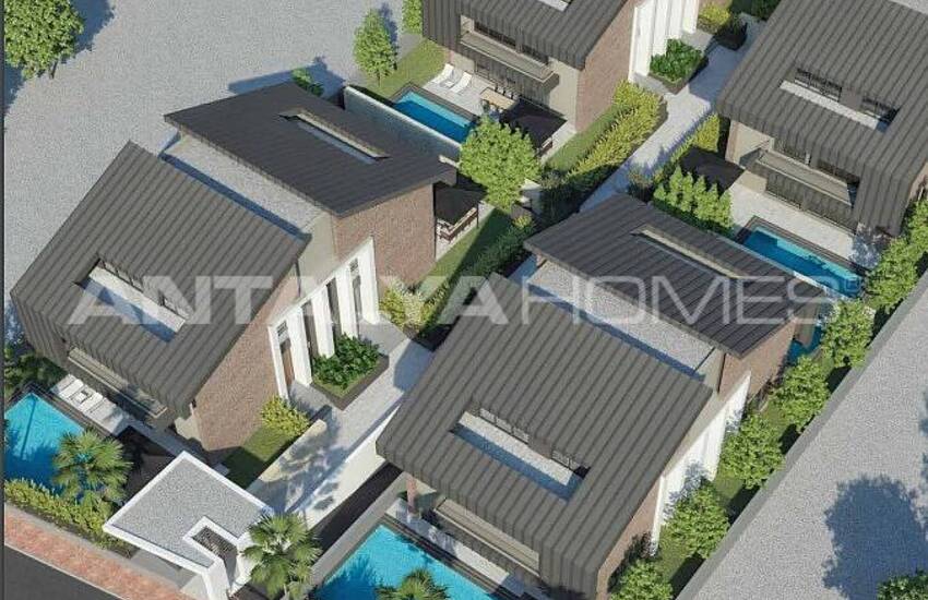 New Villas with Private Pool and Parking Lot in Antalya 1