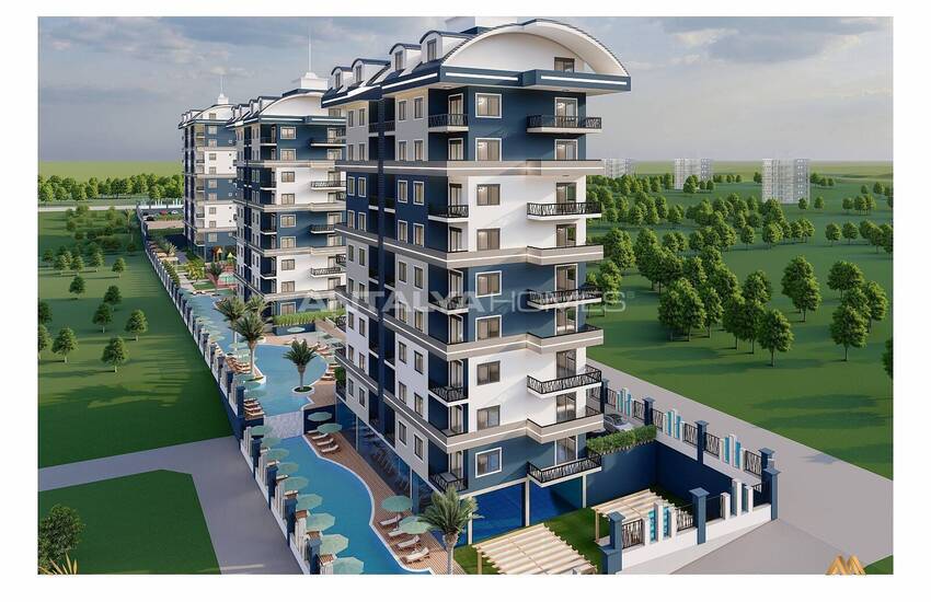 Flats in Ultra Luxurious Complex with Facilities in Alanya