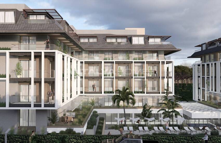 Moderne Wohnungen In Einem Reichen Komplex In Oba Alanya