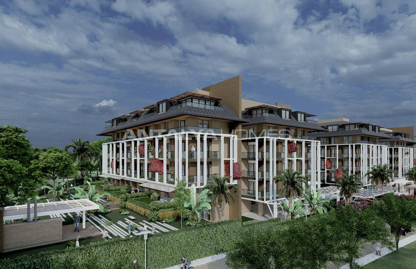 Alanya Oba'da Zengin Olanaklı Sitede Modern Daireler 5