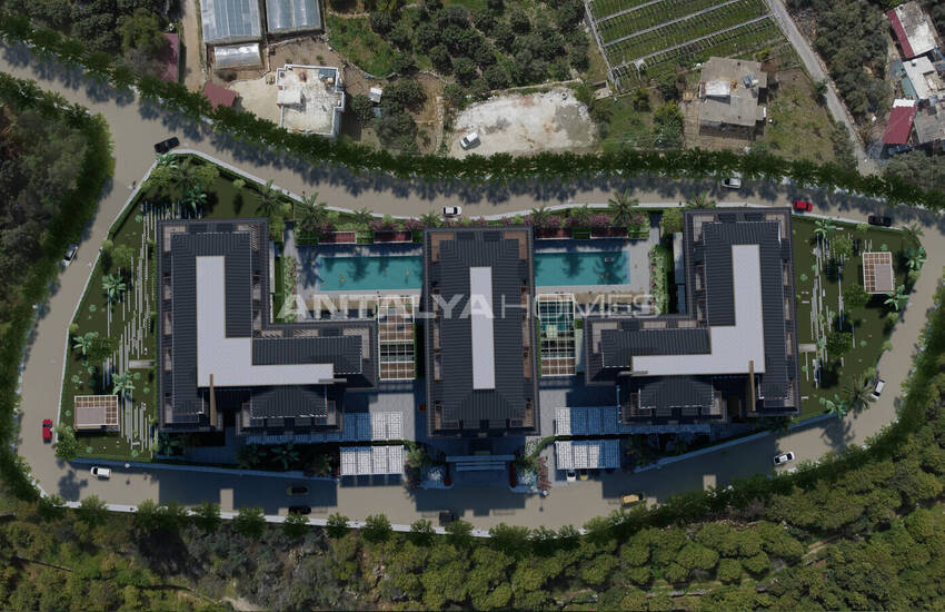 Alanya Oba'da Zengin Olanaklı Sitede Modern Daireler 6