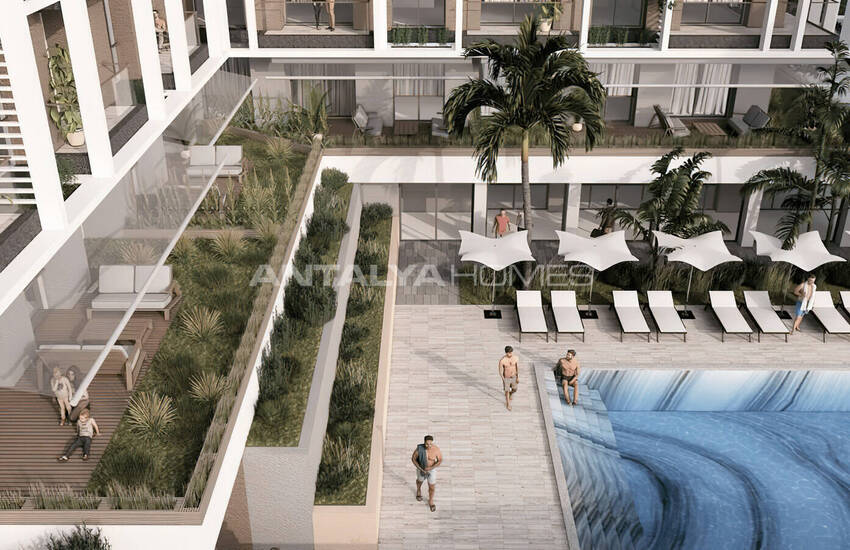 Alanya Oba'da Zengin Olanaklı Sitede Modern Daireler 2