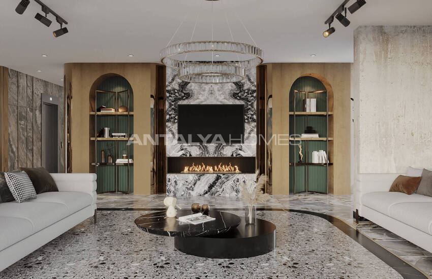 Alanya Oba'da Zengin Olanaklı Sitede Modern Daireler 13