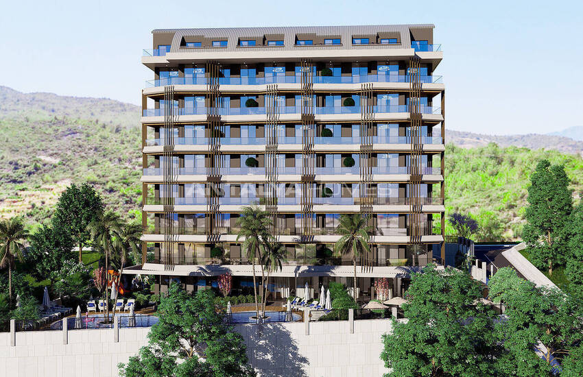 Alanya Demirtaş'ta Saunalı ve Havuzlu Site İçinde Daireler 3