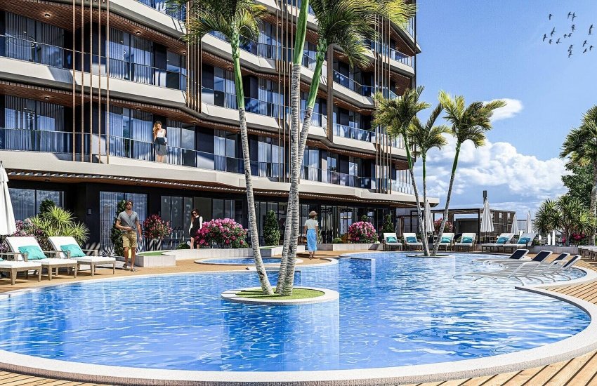 Immobiliers Dans Lotissement Avec Sauna Et Piscine À Alanya