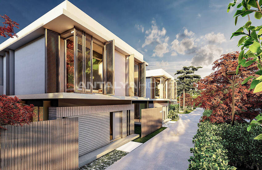 Villor Med Privata Pooler I Ett Projekt I Dosemealti 24