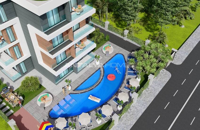 Apartments with Pool Views Near Airport in Altintas Antalya 3
