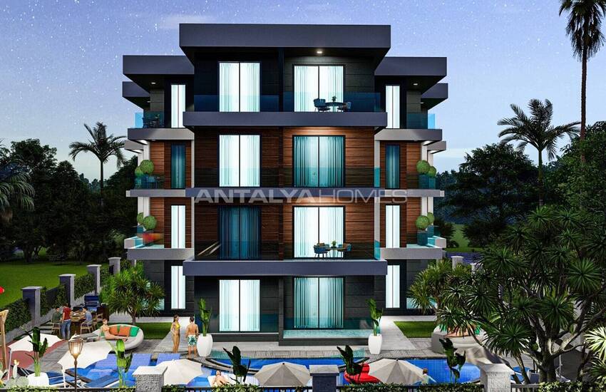 Apartments with Pool Views Near Airport in Altintas Antalya 13
