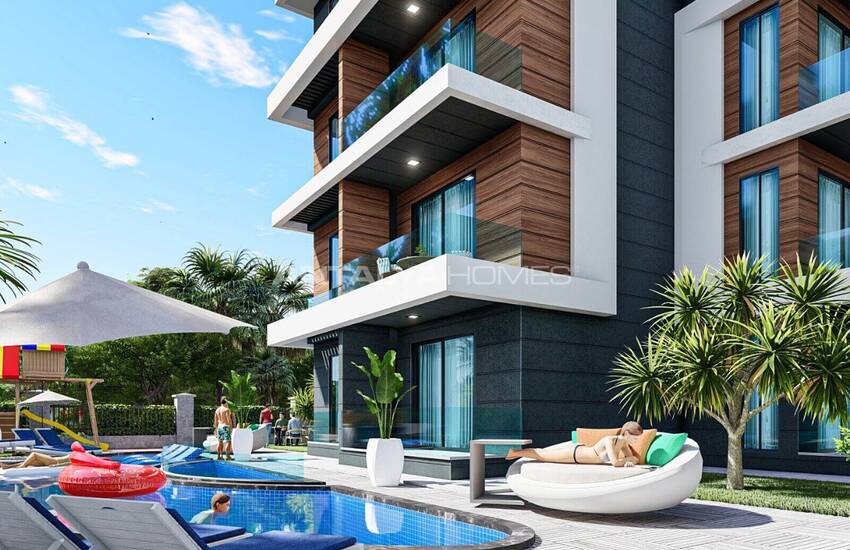Apartments with Pool Views Near Airport in Altintas Antalya 7