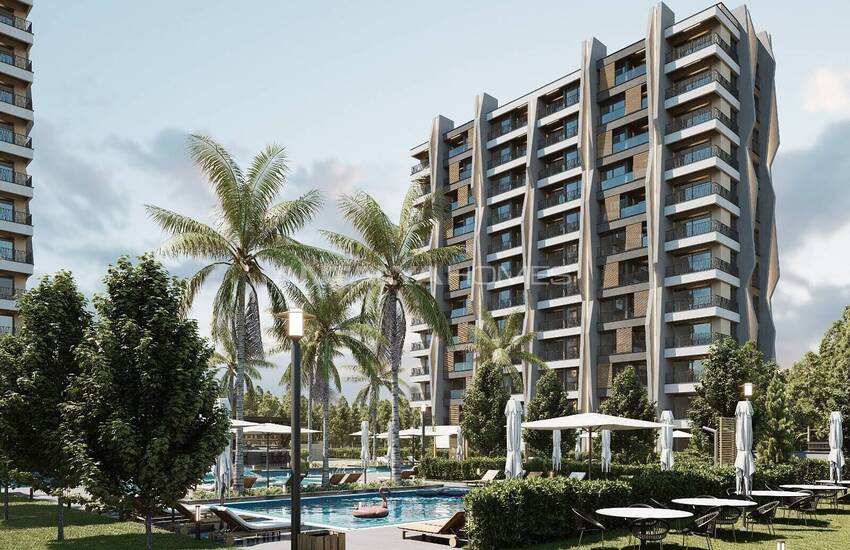 شقق مع حديقة خاصة وحمام للوالدين في أنطاليا ألتينطاش 3