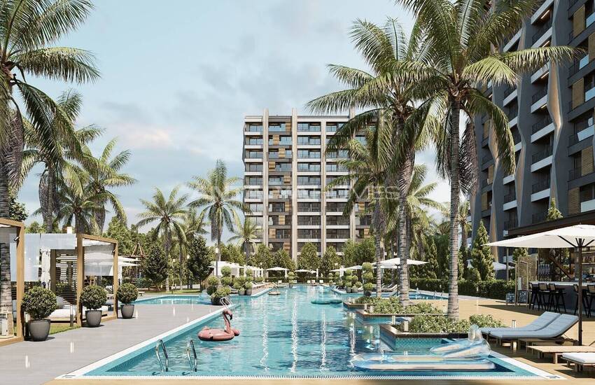 Flats with Private Garden and En-suite Bathroom in Antalya 1