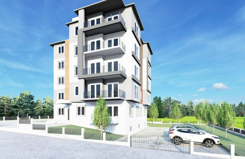 New Investment Apartments Close to the Main Road in Aksu Antalya