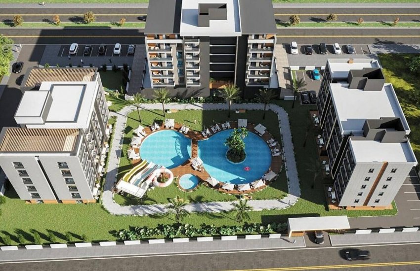Apartments with Underfloor Heating in a Complex in Antalya
