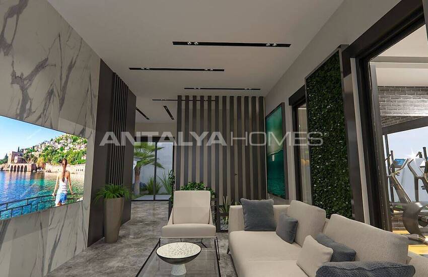 Sea and City View Flats Close to Amenities in Alanya Avsallar 9