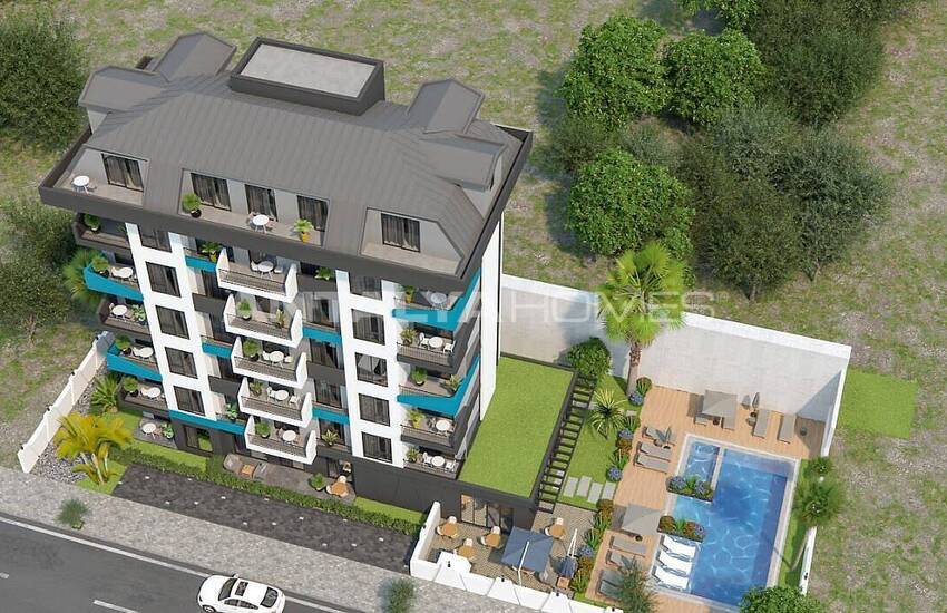 Lägenheter Med Havsutsikt Nära Bekvämligheter I Alanya Avsallar
