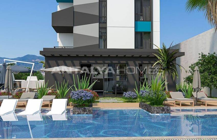 Sea and City View Flats Close to Amenities in Alanya Avsallar 3