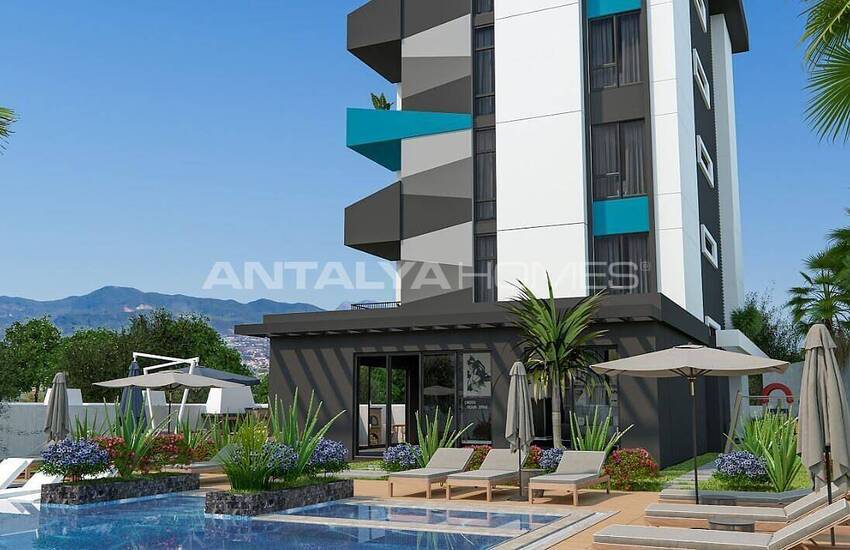 Sea and City View Flats Close to Amenities in Alanya Avsallar 1