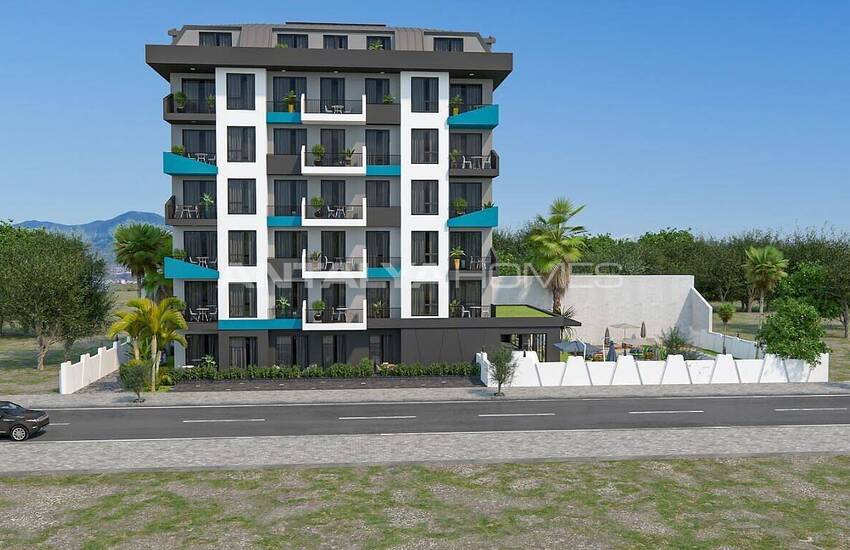 Sea and City View Flats Close to Amenities in Alanya Avsallar 12