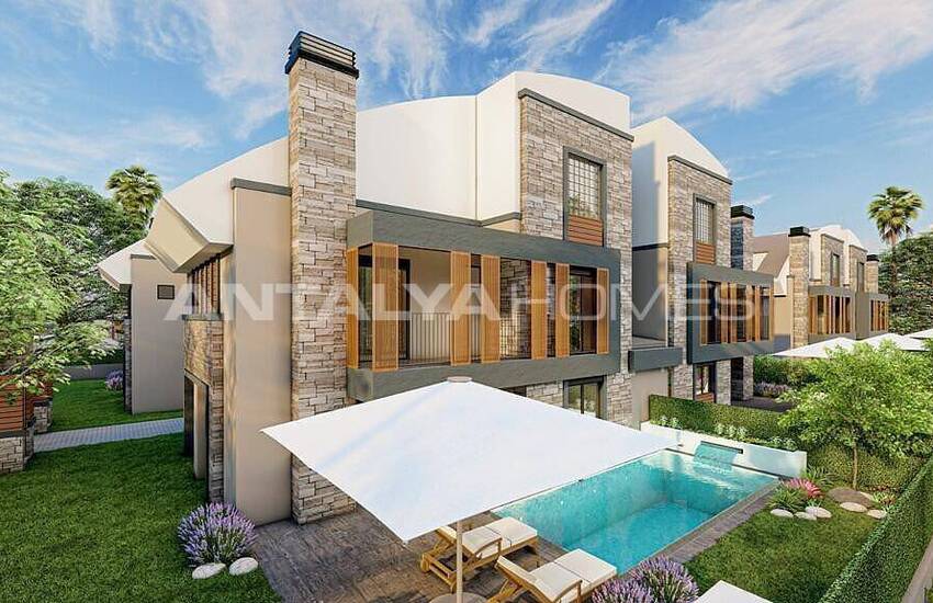 Maisons Spacieuses Avec Jardin Et Piscine À Muratpasa Guzeloba 1