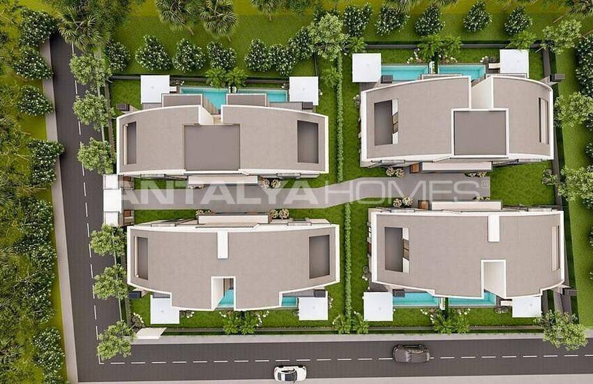 Maisons Spacieuses Avec Jardin Et Piscine À Muratpasa Guzeloba 6