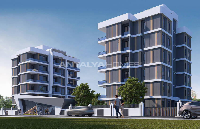 Properties in Complex with Basketball Court in Antalya Aksu 2