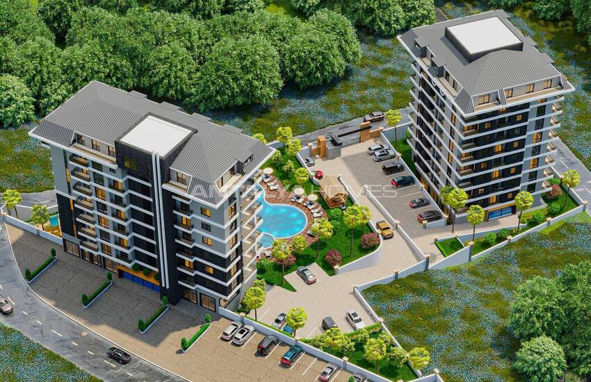 Квартиры с Видом на Море и Город в Аланье, Паяллар 1