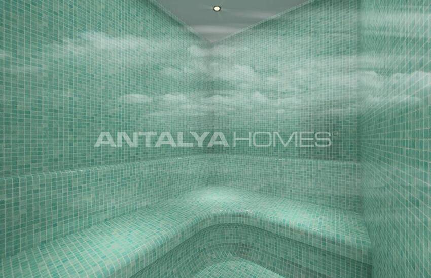 Alanya Payallar'da Site İçinde Deniz ve Şehir Manzaralı Daireler 9
