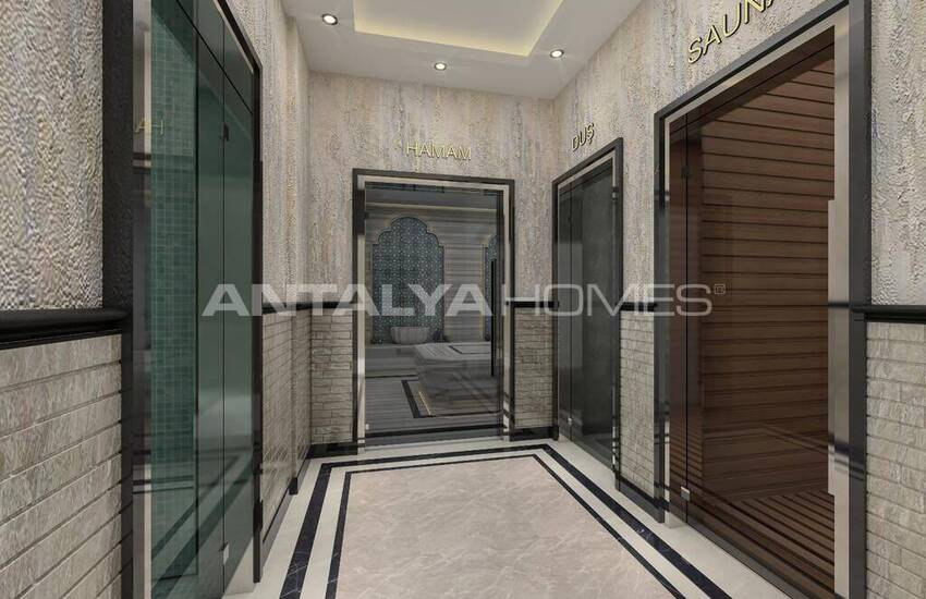 Alanya Payallar'da Site İçinde Deniz ve Şehir Manzaralı Daireler 8