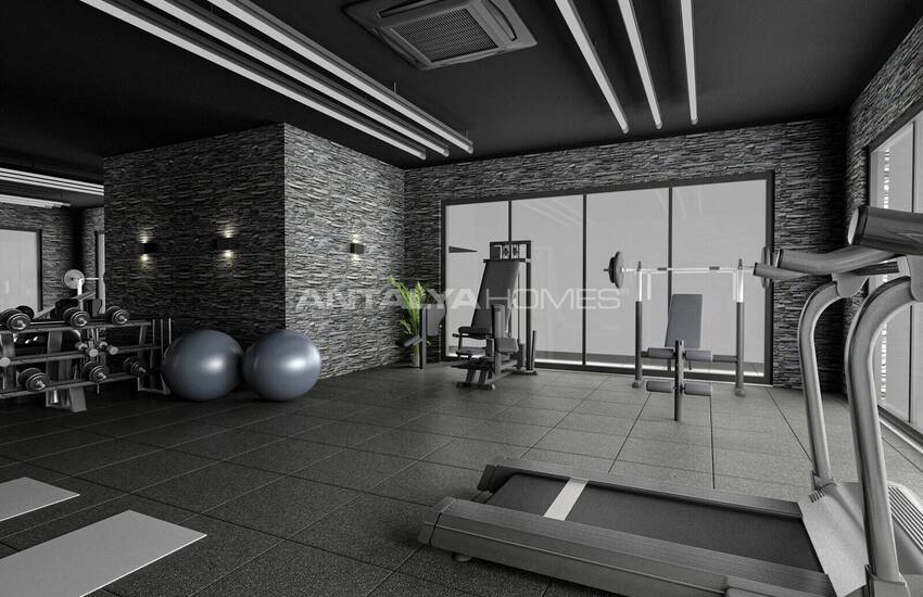 Alanya Payallar'da Site İçinde Deniz ve Şehir Manzaralı Daireler 6