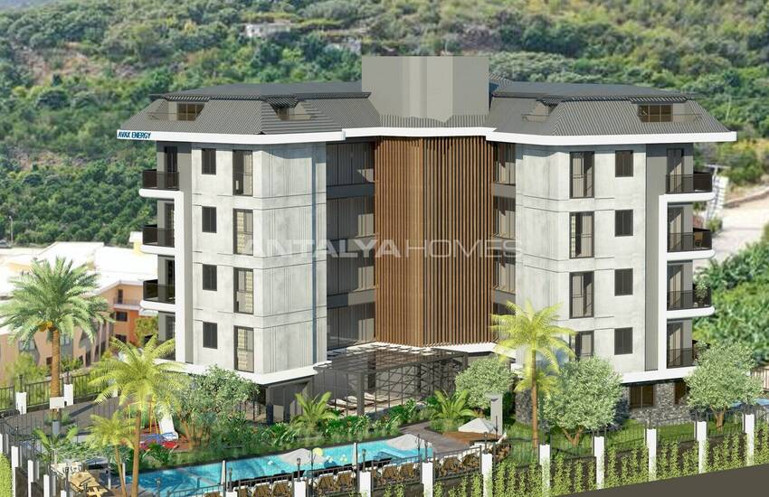Flats for Sale in a Complex with Rich Features in Oba, Alanya 1