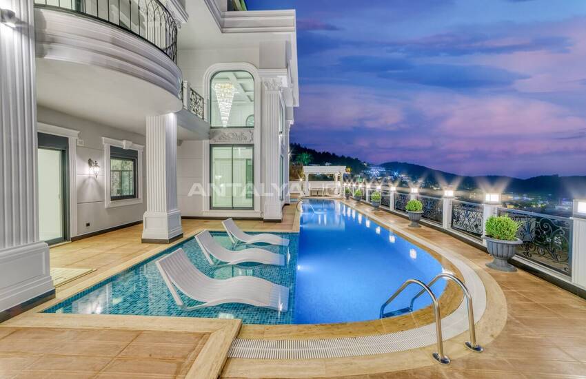 Fully Equipped Luxury Villa with Sea View in Alanya Kargicak