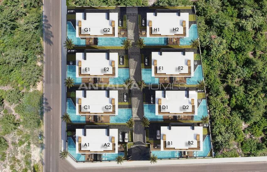 Nouvelles Maisons Triplex Avec Piscine Privée À Alanya 3