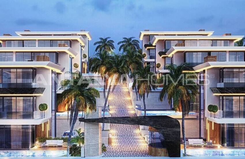 Neue Triplex-häuser Mit Privatem Pool In Alanya