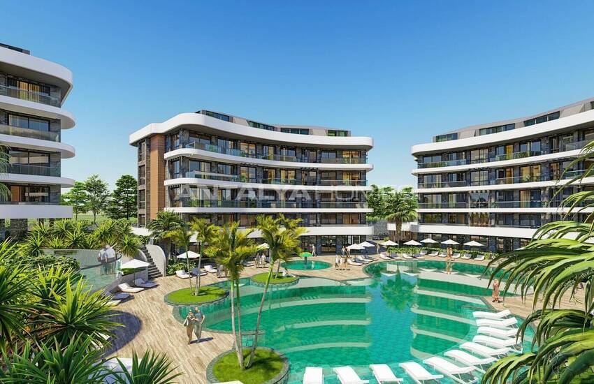 Alanya Oba'da Lüks Sitede Modern Tasarım Daireler