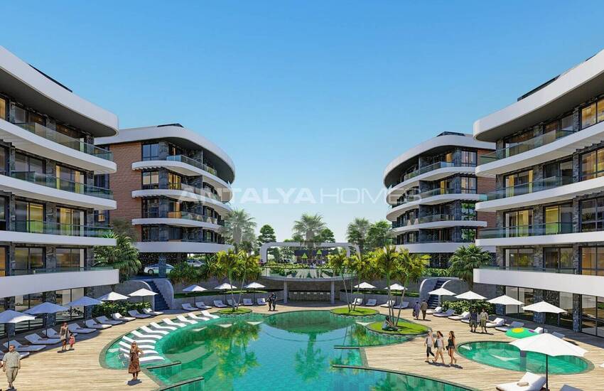 Moderna Fastigheter I Ett Lyxkomplex I Oba Alanya 1