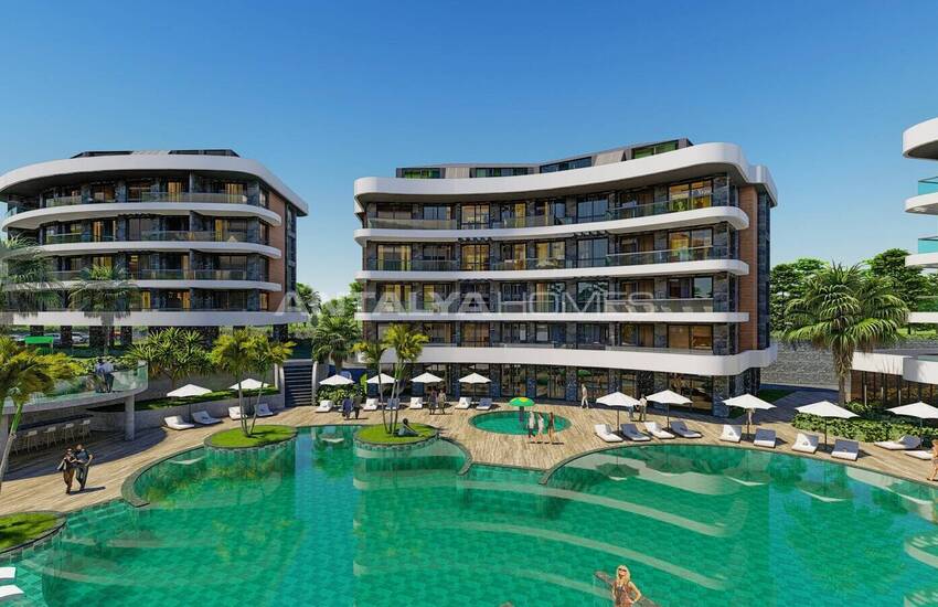 Moderna Fastigheter I Ett Lyxkomplex I Oba Alanya 5