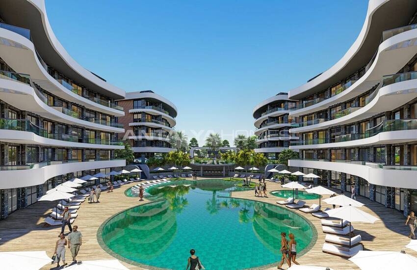 Immobiliers Résidentiels Modernes À Oba Alanya 4