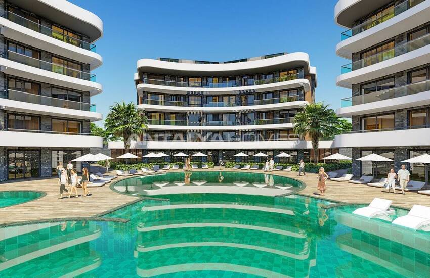 Immobiliers Résidentiels Modernes À Oba Alanya 3