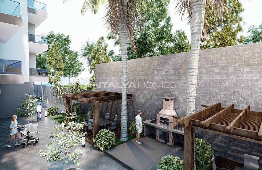 شقق مريحة مطلة على البحر في مجمع السكني مع مسبح في ألانيا 5