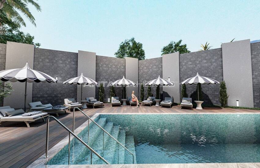 شقق مريحة مطلة على البحر في مجمع السكني مع مسبح في ألانيا 7